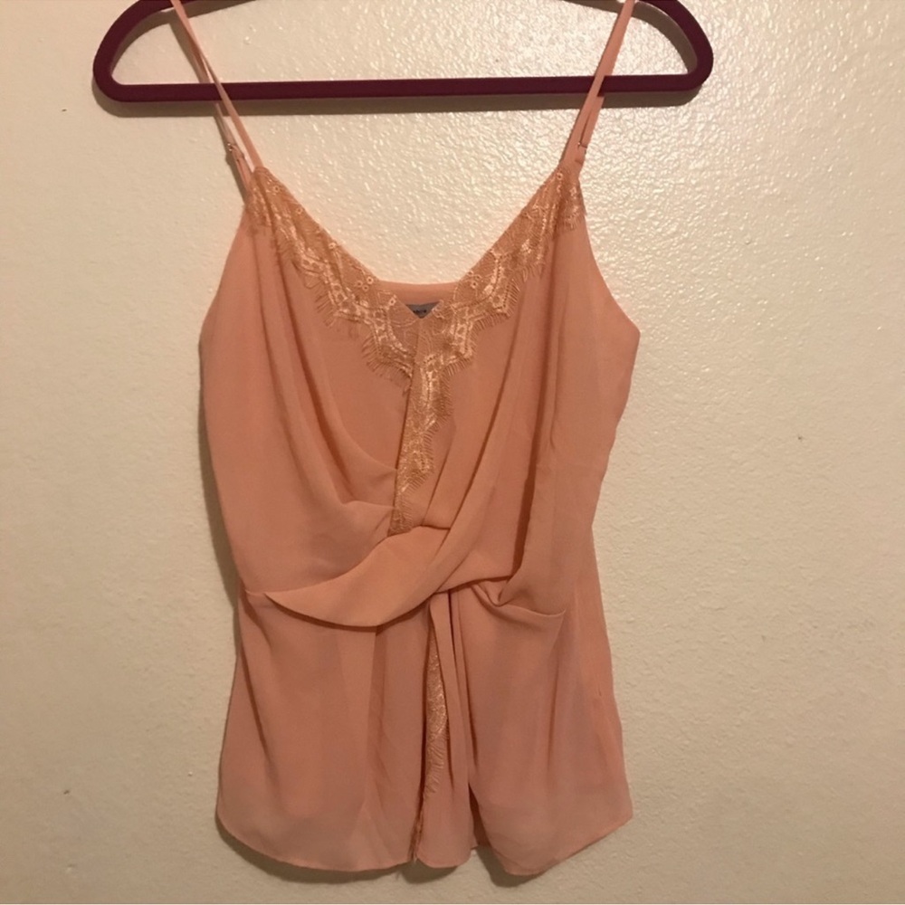 Naked Zebra NWT Lace Cami in Peach Pink, Small